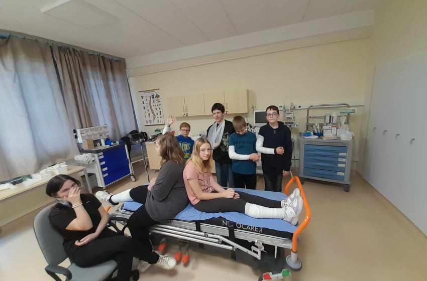 Széchenyis diákok a győri kórházban 