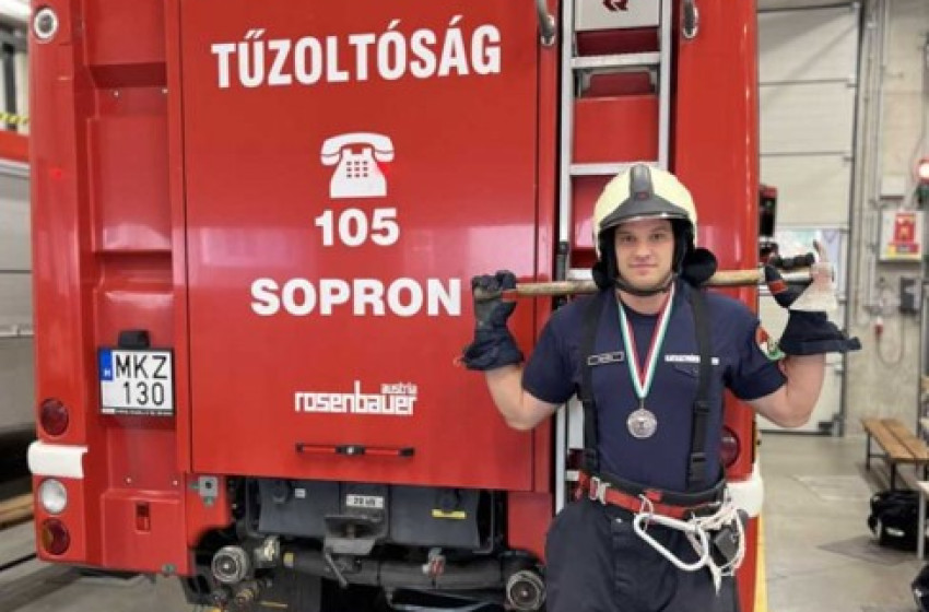 Dobogós helyezést ért el a Soproni Tűzoltó-parancsnokság beosztott tűzoltója