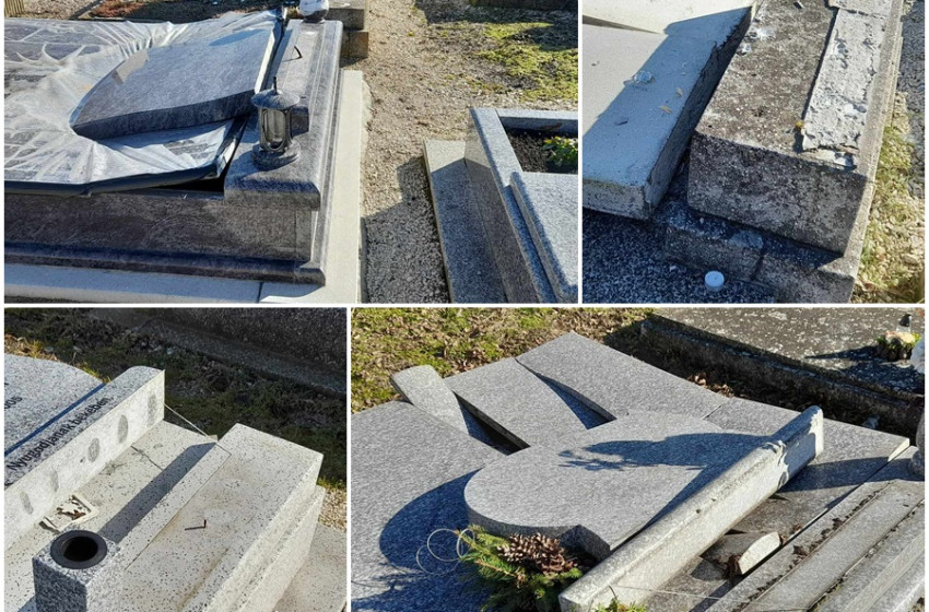Szél pusztított a szanyi temetőben