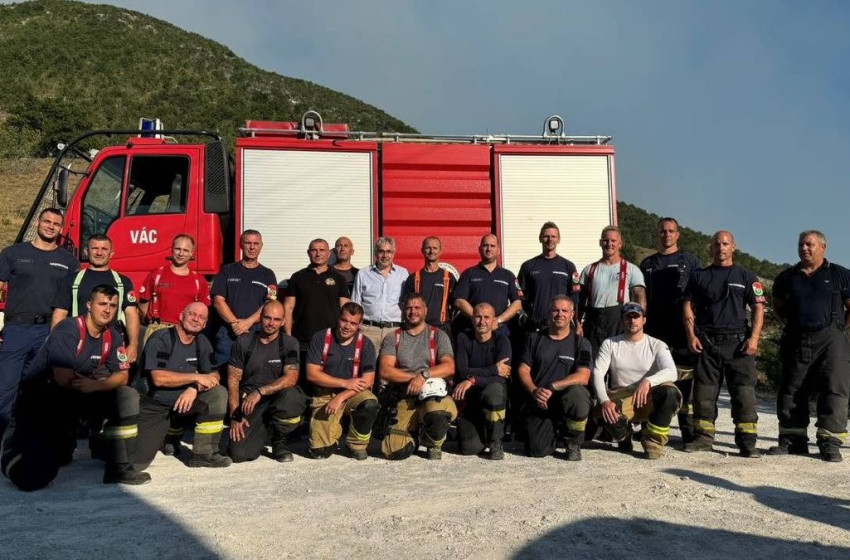 Hazatértek a magyar tűzoltók Észak-Macedóniából 