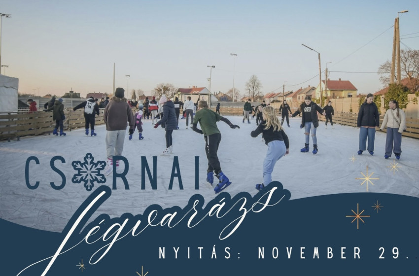 Szombaton nyit a csornai jégpálya