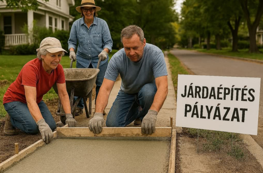 Pályázati felhívás járdaépítésre Rábakecölben