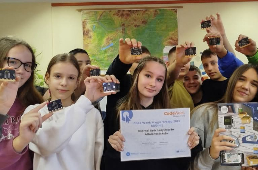 Megérkezett a Code Week pályázaton elnyert különdíj