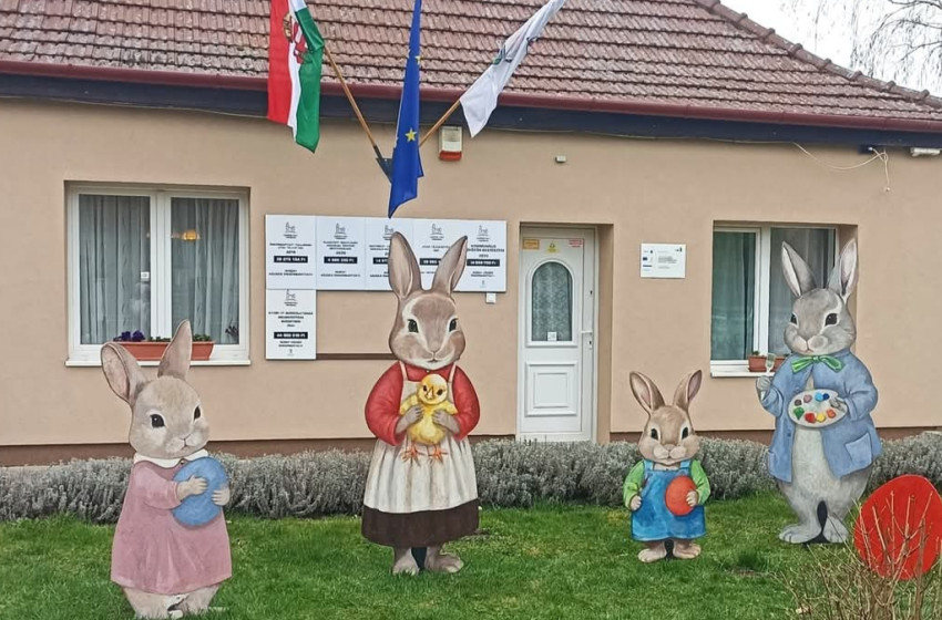 Húsvéti hangulatba öltözött Ikrény