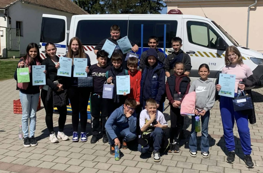 Sikeresen szerepeltek a farádi diákok a közlekedési versenyen