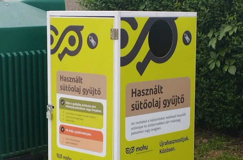 Használt sütőolaj-gyűjtő került kihelyezésre Farádon