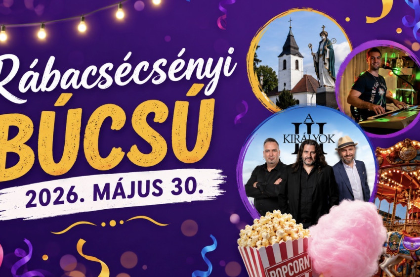 Színes programokkal készülnek a 2026-os búcsúra Rábacsécsényben