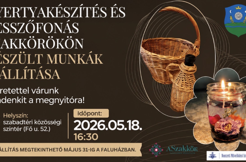 Kiállítás nyílik Hövejen a szakkörökön készült alkotásokból