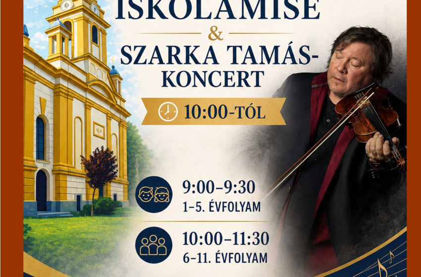 Lélekemelő zenei élmény az iskolamisén