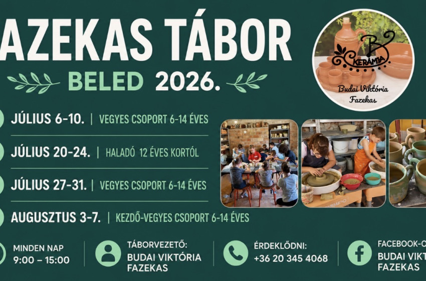 Fazekas táborokat szerveznek Beleden a nyári szünetben