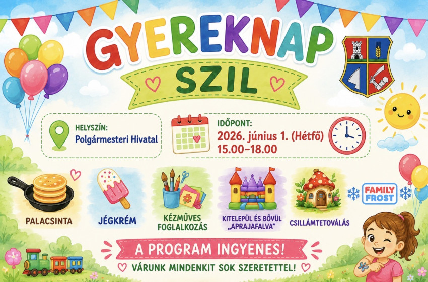 Gyereknapra készül Szil – ingyenes programokkal várják a családokat