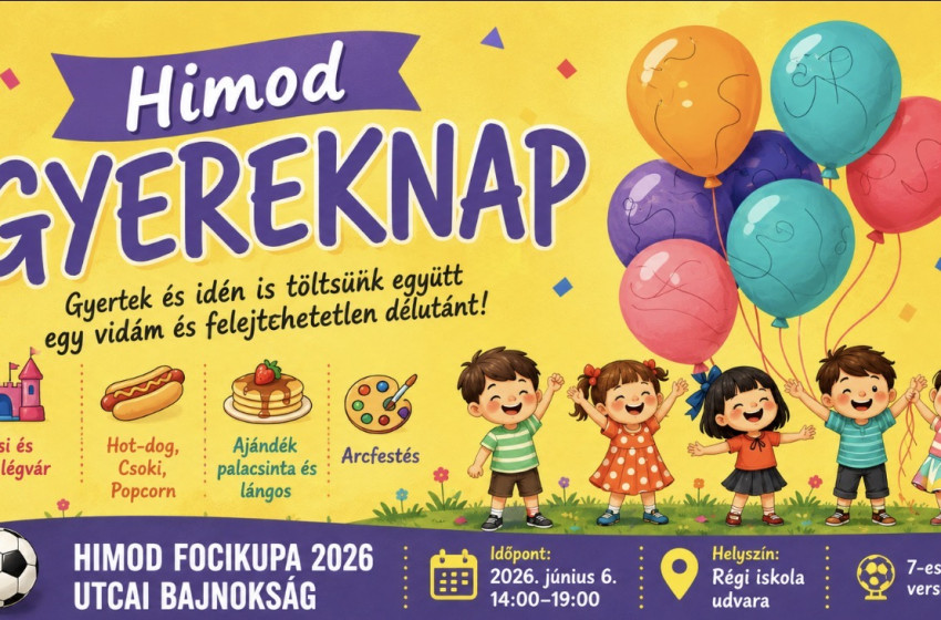 Színes programokkal várják a családokat a Himodi Gyereknapon