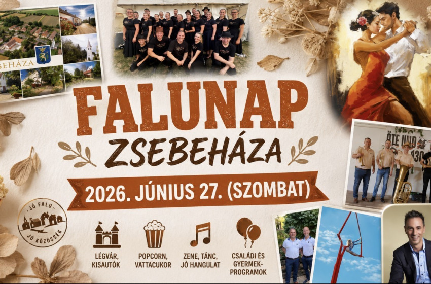 Színes programokkal készülnek a zsebeházi falunapra