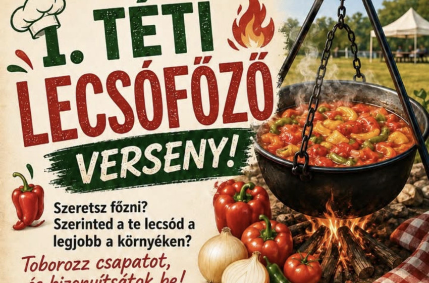 Első alkalommal rendeznek lecsófőző versenyt Téten – várják a csapatok jelentkezését