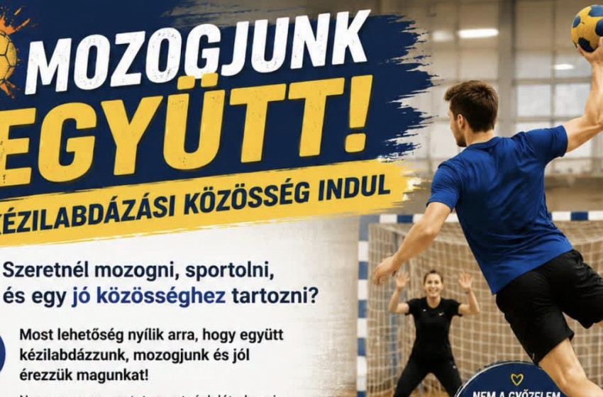 Kézilabdás közösség szerveződik Rábapordányban – nem a verseny, hanem a mozgás és a jó hangulat a cél