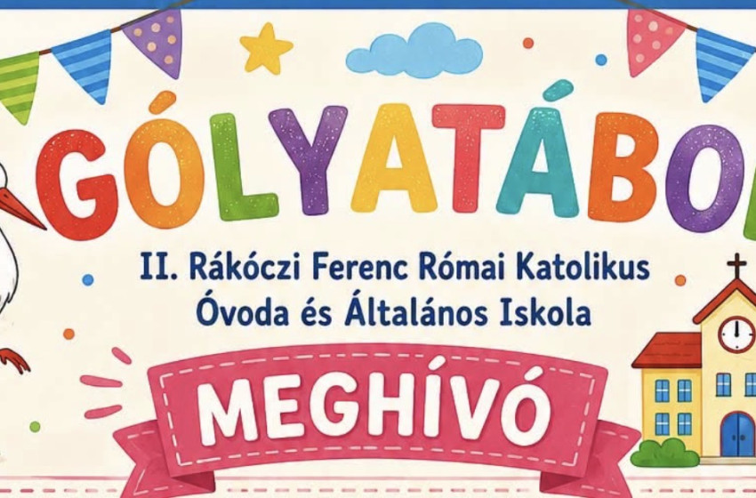 Gólyatáborral várják a leendő elsősöket a II. Rákóczi Ferenc Római Katolikus Óvoda és Általános Iskolában