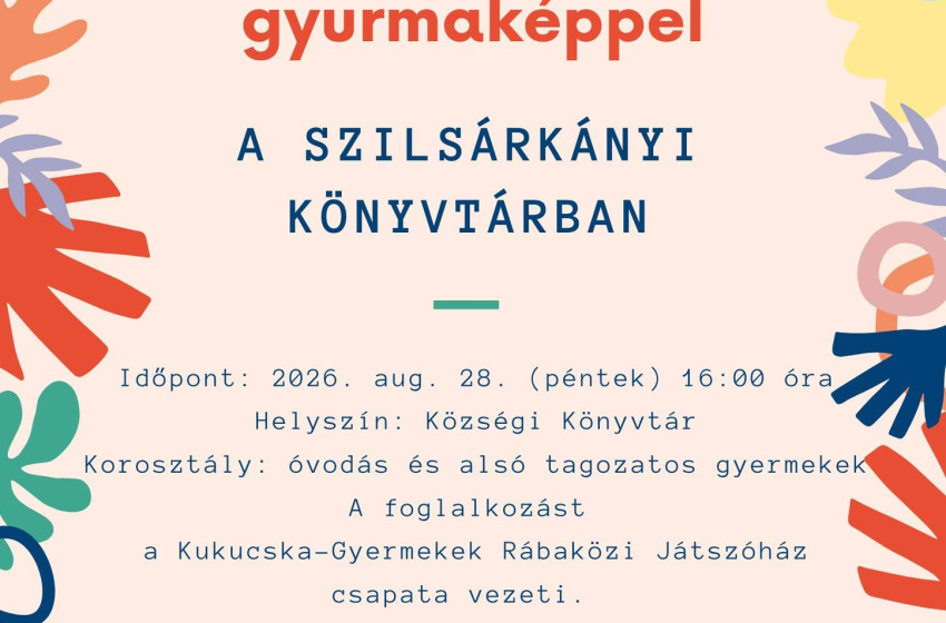 Szenzoros foglalkozás gyurmagéppel Szilsárkányban