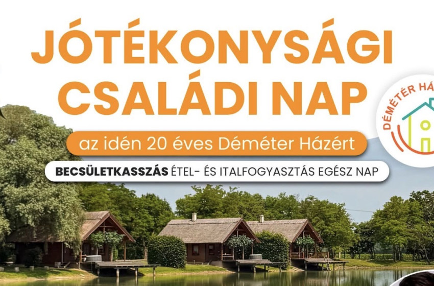 Jótékonysági családi napot rendeznek Osliban a 20 éves Démétér Házért