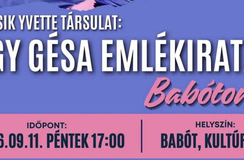 Egy gésa emlékiratai – különleges táncelőadás érkezik Babótra