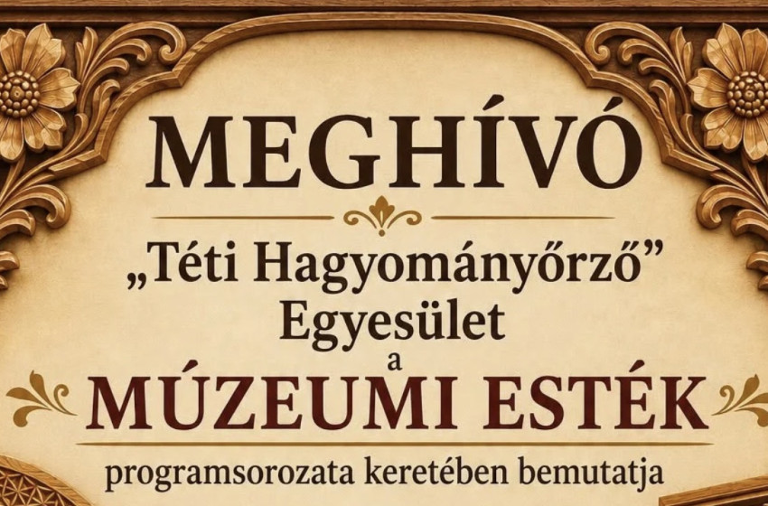 Németh János fafaragó művész alkotásaiból nyílik kiállítás Téten