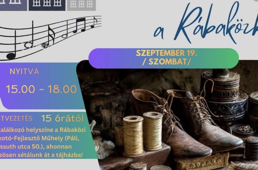 A cipészmesterség hagyományai elevenednek meg Páliban a Kulturális Örökség Napjain