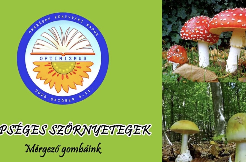 Mérgező gombáinkról tartanak ismeretterjesztő előadást Kapuváron