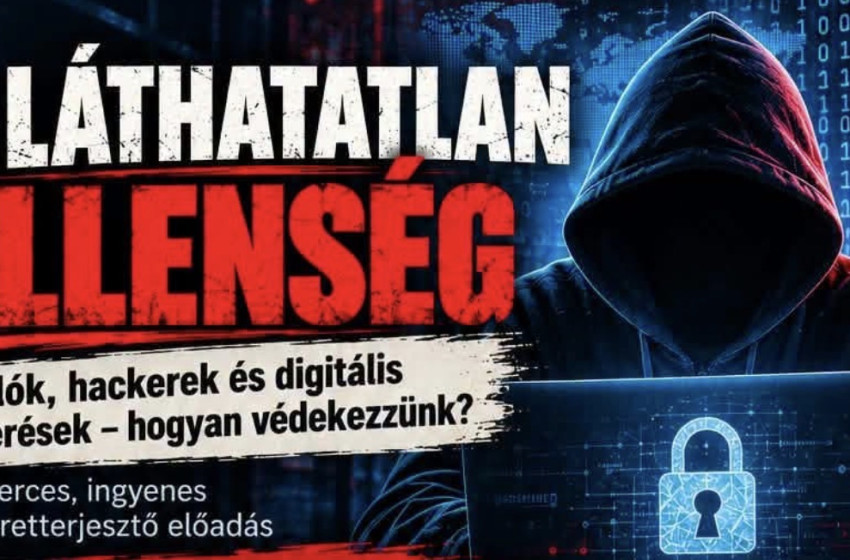 Csalók, hackerek és digitális átverések – ingyenes előadást tartanak Győrsövényházon