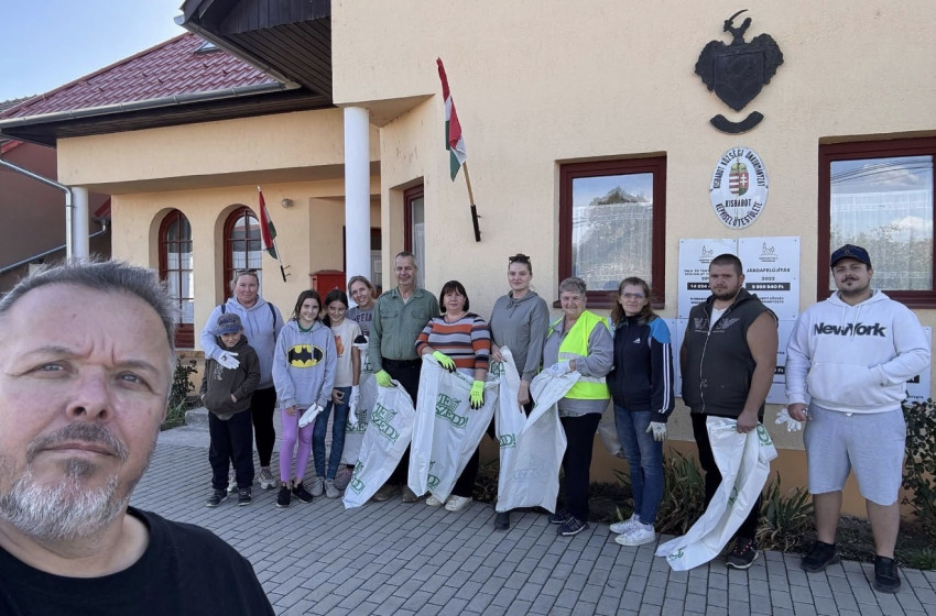 Összefogtak a tisztább faluért – szemétszedési akciót tartottak Kisbaboton