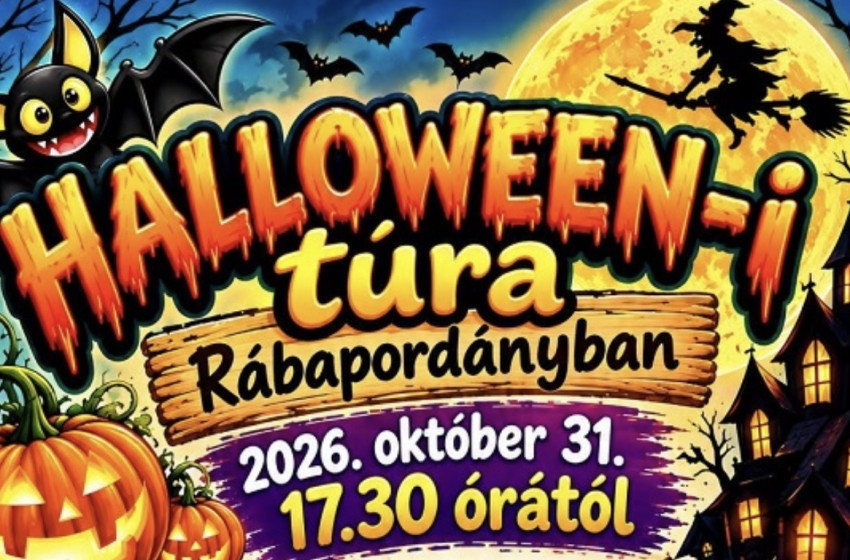 Halloween-i túra Rábapordányban: idén is útnak indulnak a cukorkagyűjtők október 31-én